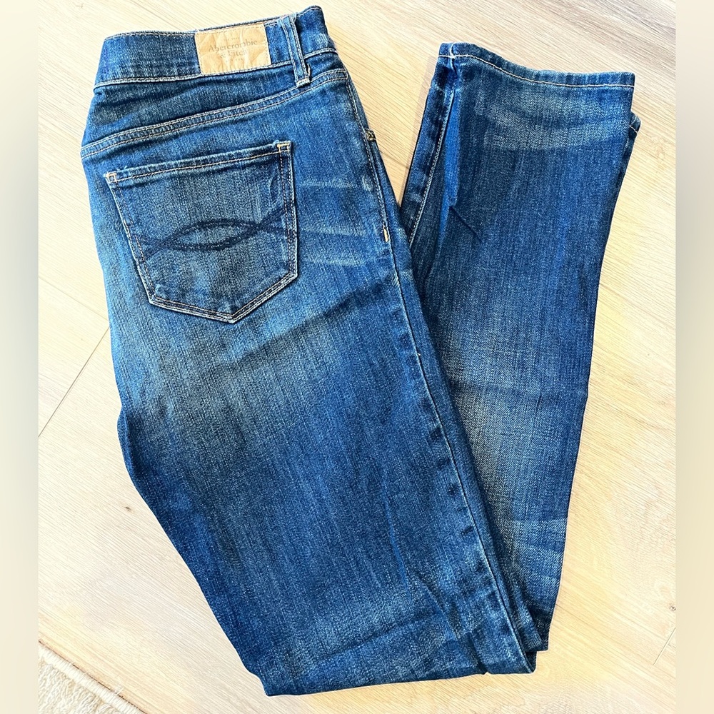 VINTAGE Abercrombie and Fitch Skinny Stretch Denim Jeans pre-worn 6s 28x31